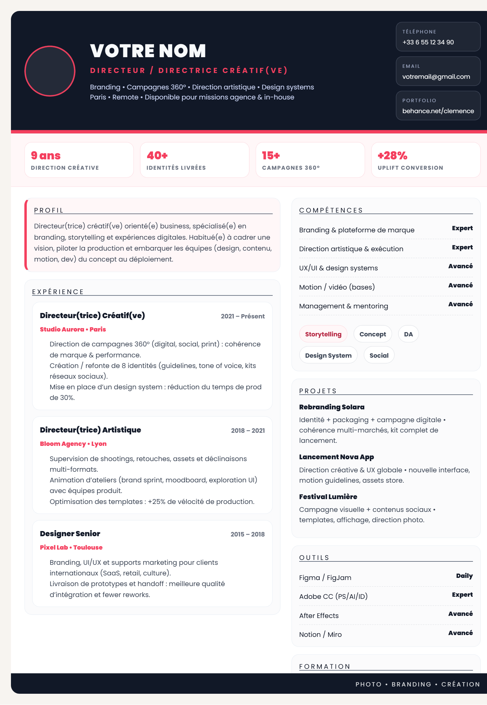 Directeur Créatif - Photo Spotlight