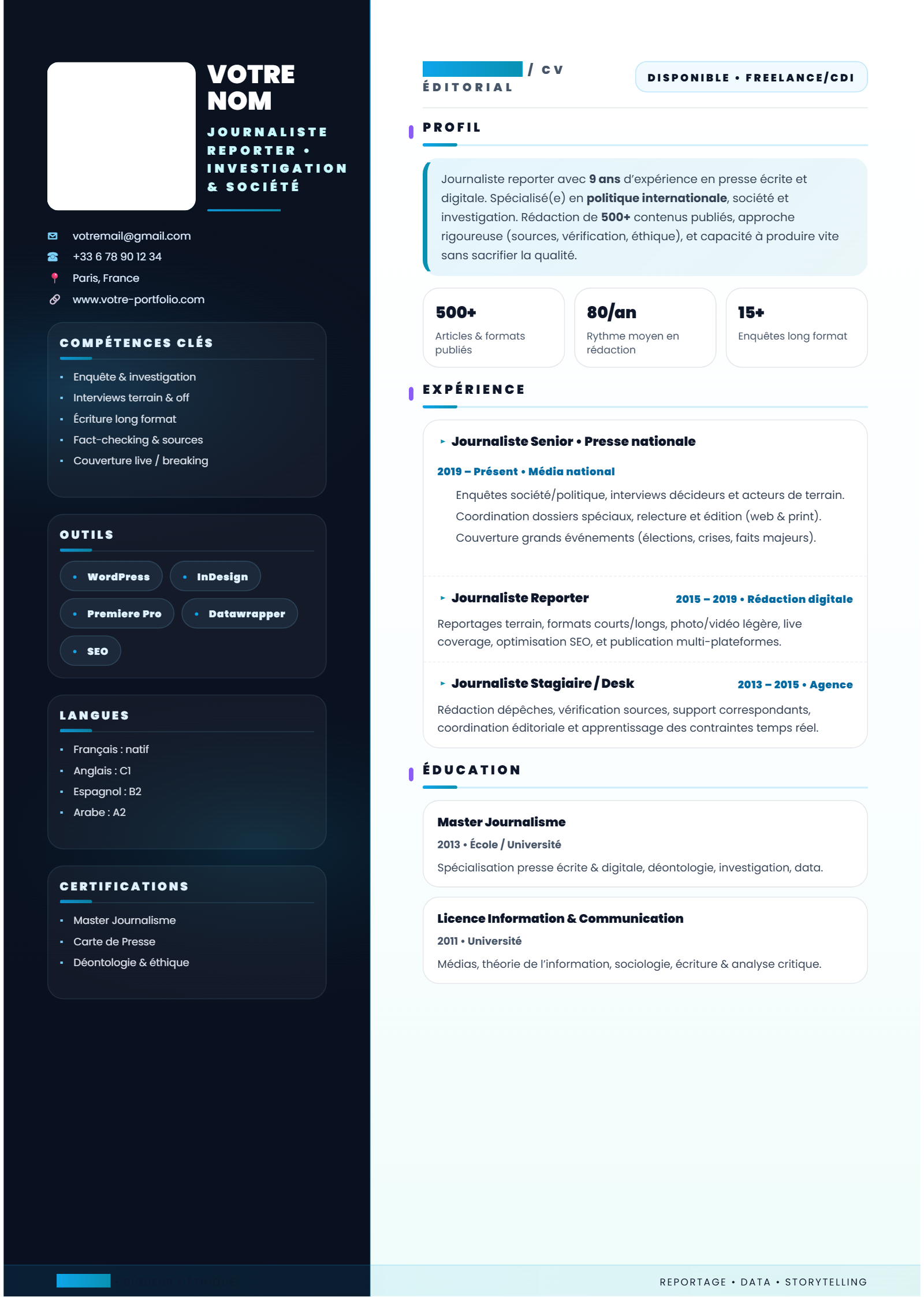 Journaliste - Press & Media